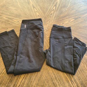 Zella and Oiselle black leggings size XL/14